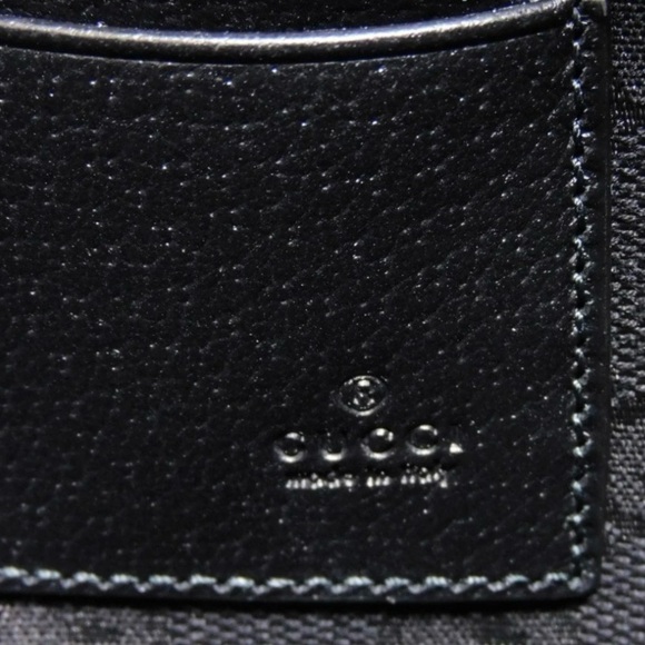 BRAND NEW GUCCI Black Leather Horsebit Clutch/Wristlet - Picture 11 of 15
